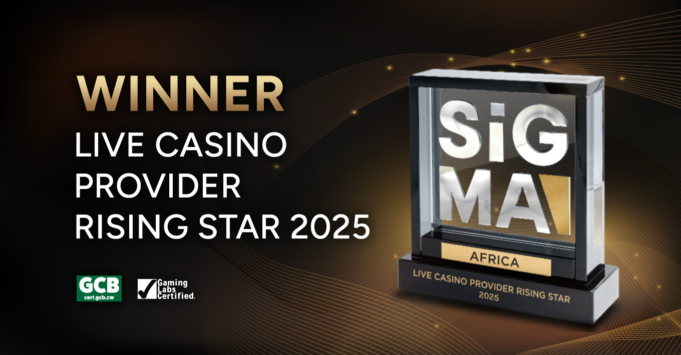 “Live Casino Provider Rising Star” ที่ SiGMA Africa Awards 2025